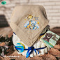 Preview: Bügelbild Babygiraffe blau